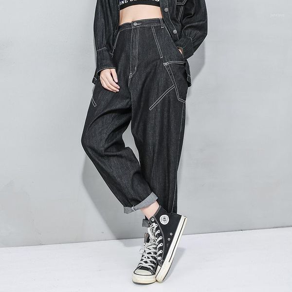 2020 summer elastic waist washed regular jeans street fashion cool harem pants black color size new arrivals1, Blue
2020 summer elastic waist washed regular jeans street fashion cool harem pants black color size new arrivals1, Blue