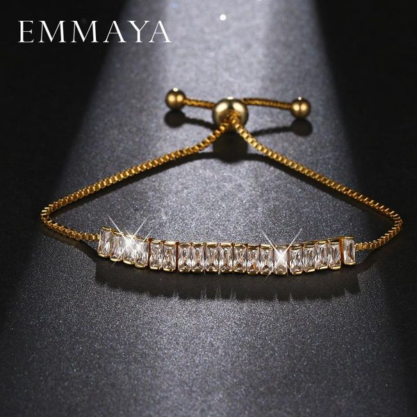 emmaya new design gold color women chain link bracelet lucky wedding jewelry white cz stones wholesale, Black
emmaya new design gold color women chain link bracelet lucky wedding jewelry white cz stones wholesale, Black
