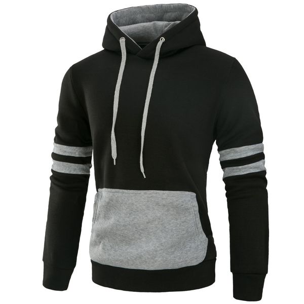 2021 new men's autumn pullover hoodie men long sleeve shirt hooded sweatshirt stripe patchwork sports kangaroo pockets slim fit 5q58, Black
2021 new men's autumn pullover hoodie men long sleeve shirt hooded sweatshirt stripe patchwork sports kangaroo pockets slim fit 5q58, Black