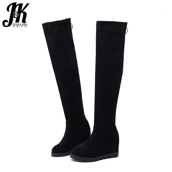 jk insert boots women stretch flock platform boot ladies round toe high heels shoes zip over the knee shoes female winter 20201, Black
jk insert boots women stretch flock platform boot ladies round toe high heels shoes zip over the knee shoes female winter 20201, Black