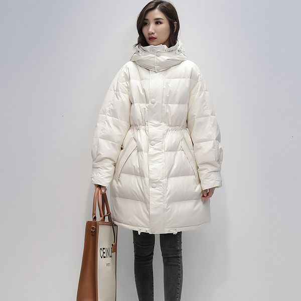 winter white large duck feather coat, 2020, thick and warm parca, women's 90% loose coat
winter white large duck feather coat, 2020, thick and warm parca, women's 90% loose coat