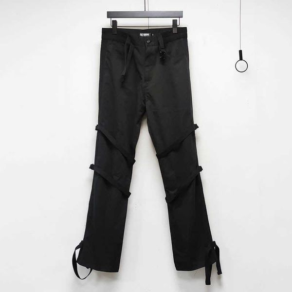 raf simon strapping pants with ribbon decoration waist straight tube high street viber style pants casual tooling loose pants, Black
raf simon strapping pants with ribbon decoration waist straight tube high street viber style pants casual tooling loose pants, Black