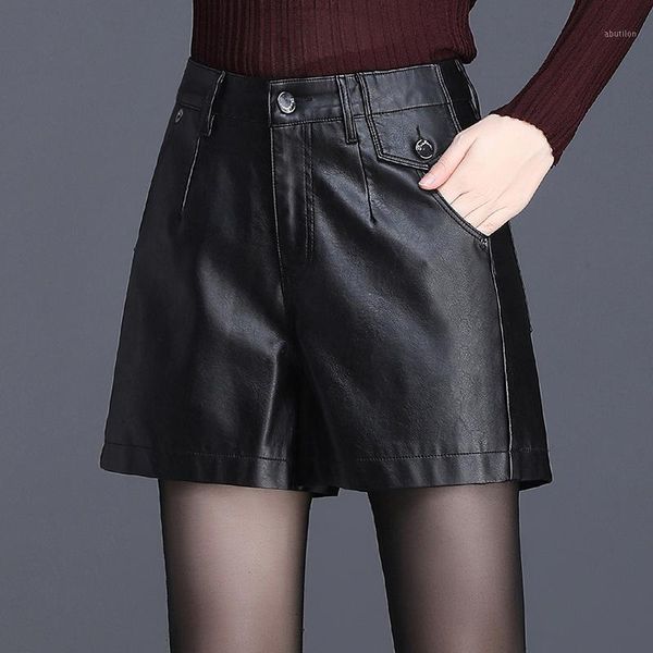 women's shorts pu leather women 2021 autumn and winter fashion high waist wide leg loose a word wild slim outer boots panties1, White;black
women's shorts pu leather women 2021 autumn and winter fashion high waist wide leg loose a word wild slim outer boots panties1, White;black
