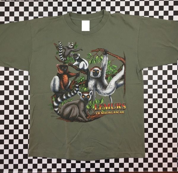 vintage 1998 lemurs of madagascar graphic t-shirt mens xl green made in usa tee shirt streetwear casual sport hooded sweatshirt hoodie
vintage 1998 lemurs of madagascar graphic t-shirt mens xl green made in usa tee shirt streetwear casual sport hooded sweatshirt hoodie