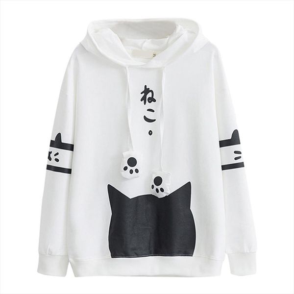 sweatshirts women 2020 casual long sleeve kitty cat print pocket thin hoodie japanese letter japan style hoodie yl5, Black
sweatshirts women 2020 casual long sleeve kitty cat print pocket thin hoodie japanese letter japan style hoodie yl5, Black
