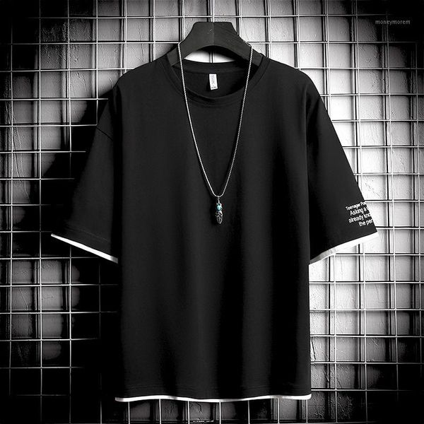 men's t-shirts summer 2021 t-shirt for men casual, loose-fitting, solid-colored, short-sleeved t-shirt, hip-hop street shirt, men1, White;black
men's t-shirts summer 2021 t-shirt for men casual, loose-fitting, solid-colored, short-sleeved t-shirt, hip-hop street shirt, men1, White;black