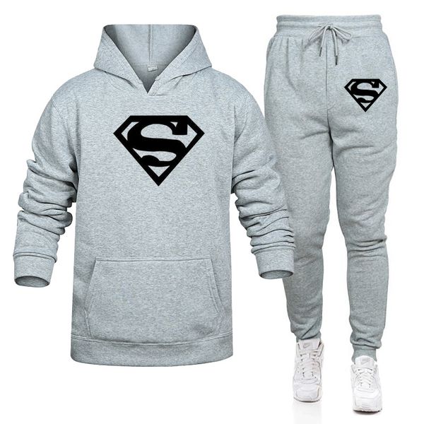 2022 winte designer tracksuits fall winter wear logo hoodies sweatshirt men 2pcs joggers track suits pants set two piece casual sets, Gray
2022 winte designer tracksuits fall winter wear logo hoodies sweatshirt men 2pcs joggers track suits pants set two piece casual sets, Gray