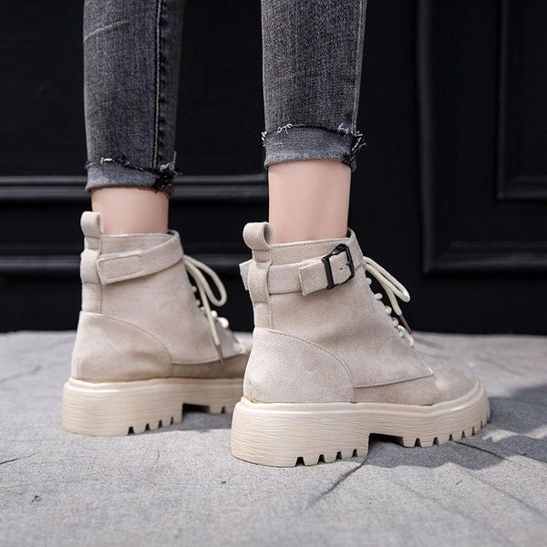 women shoes 2021 spring genuine leather female short boots suede women booties british lace retro trend naked boots, Black
women shoes 2021 spring genuine leather female short boots suede women booties british lace retro trend naked boots, Black