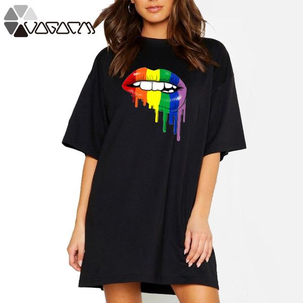 2020 women mini dress new dresses t-shirt cartoon lips print summer fashion dress plus size 4xl casual female vestidos, White;black
2020 women mini dress new dresses t-shirt cartoon lips print summer fashion dress plus size 4xl casual female vestidos, White;black