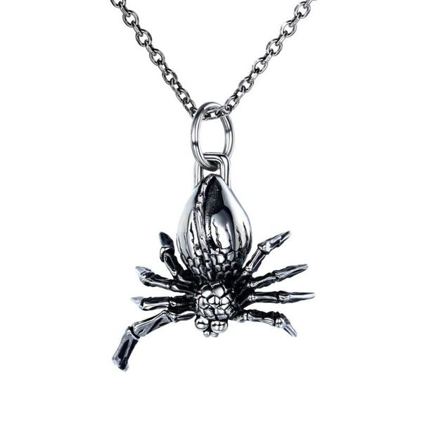 pendant necklaces stainless steel spider for man box chain punk rock party necklace jewelry drop, Silver
pendant necklaces stainless steel spider for man box chain punk rock party necklace jewelry drop, Silver