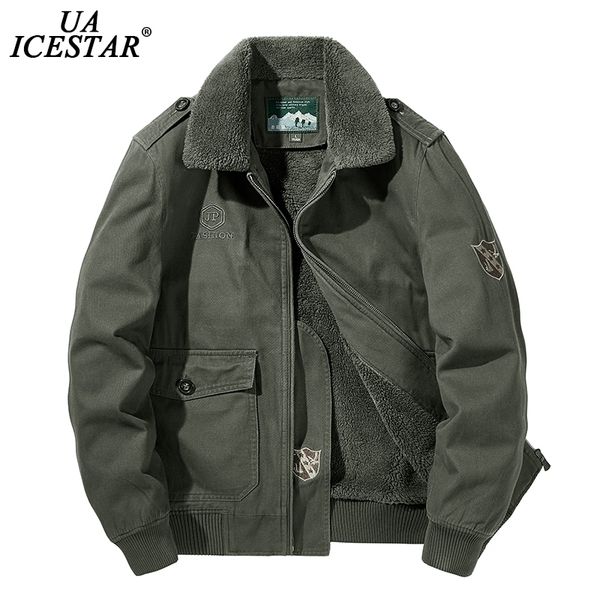 uaicestar brand winter jacket men warm thicken fleece fashion casual coat large size clothing m-5xl windbreaker men's jackets 201130, Black;brown
uaicestar brand winter jacket men warm thicken fleece fashion casual coat large size clothing m-5xl windbreaker men's jackets 201130, Black;brown