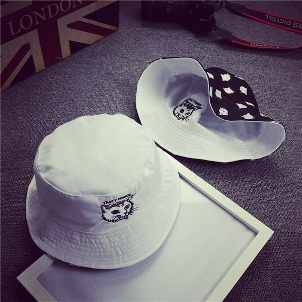 cloches panama bucket hat summer women hip hop caps autumn 2021 two side reversible harajuku cat embroidery fishing hats gift, Blue;gray
cloches panama bucket hat summer women hip hop caps autumn 2021 two side reversible harajuku cat embroidery fishing hats gift, Blue;gray