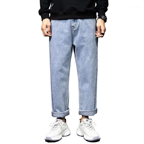 jeans trendy men spring full wide leg pants straight cut loose fit light blue ankle-length pants mens denim clothes1
jeans trendy men spring full wide leg pants straight cut loose fit light blue ankle-length pants mens denim clothes1