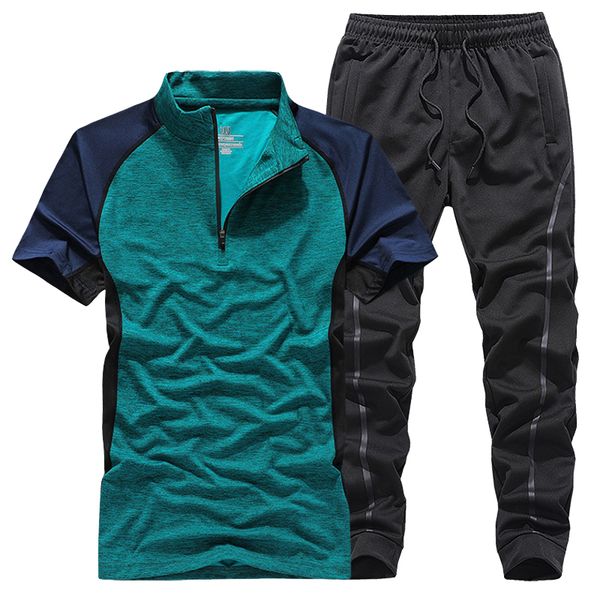 summer sport suit men's t shirts+pants two pieces sets casual male new sportswear sweatsuit tracksuit, Gray
summer sport suit men's t shirts+pants two pieces sets casual male new sportswear sweatsuit tracksuit, Gray