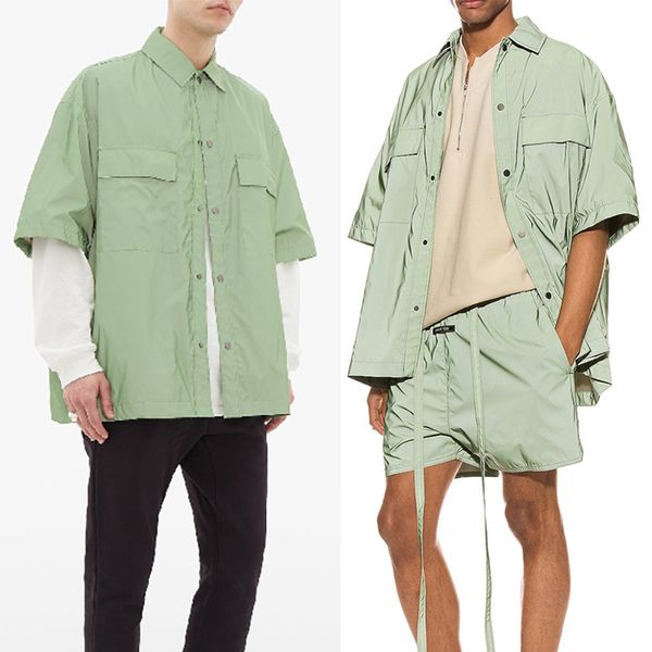 fear of god fog green oversized reflective jacket iridescent nylon jackets full reflective over shirts men hip hop streetwear, Black;brown
fear of god fog green oversized reflective jacket iridescent nylon jackets full reflective over shirts men hip hop streetwear, Black;brown