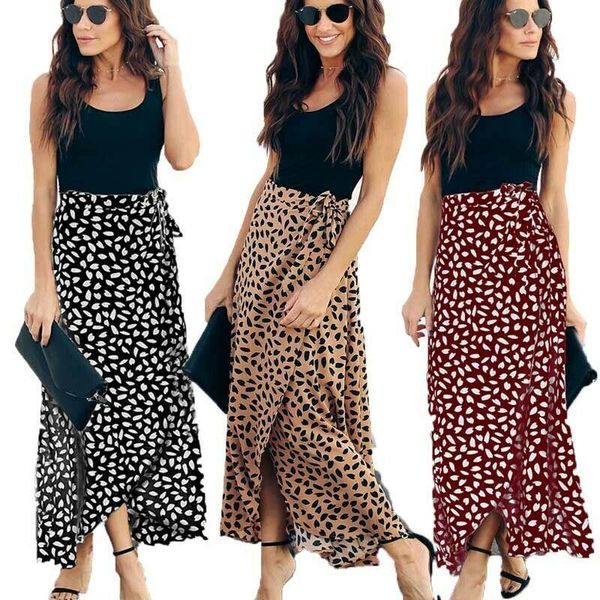 2019 women summer leopard skirts lady girl casual pleated drawstring high waist flower long maxi sundress beachdress, Black
2019 women summer leopard skirts lady girl casual pleated drawstring high waist flower long maxi sundress beachdress, Black