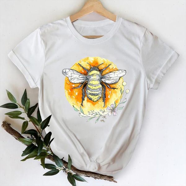 women t shirts 2021 spring cartoon watercolor bee cute fashion clothing tshirt female 90s lady print graphic tee t shirt, White
women t shirts 2021 spring cartoon watercolor bee cute fashion clothing tshirt female 90s lady print graphic tee t shirt, White