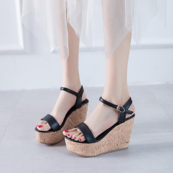 sandals 2021 summer female wild slope with word belt casual women's shoes 11cm high heel open toe simple party dress, Black
sandals 2021 summer female wild slope with word belt casual women's shoes 11cm high heel open toe simple party dress, Black