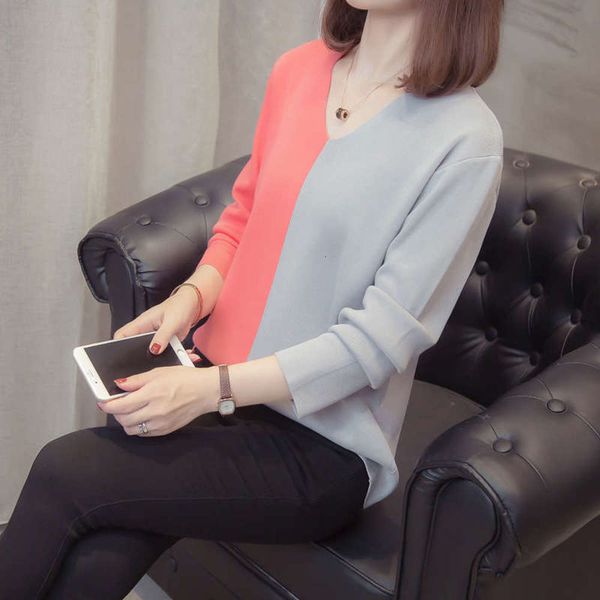 large women's autumn and winter 2020 new color contrast knitwear fat sister 200kg sweater top, Black;gray
large women's autumn and winter 2020 new color contrast knitwear fat sister 200kg sweater top, Black;gray