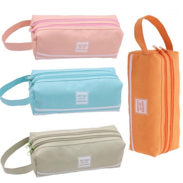 oxford cloth custom large capacity packet neutral double layer student solid color canvas pencil case small bag1
oxford cloth custom large capacity packet neutral double layer student solid color canvas pencil case small bag1