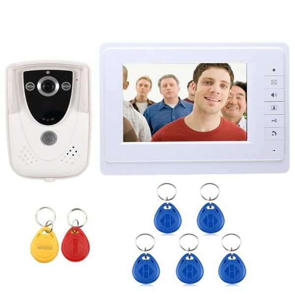 7 inch tft touch screen color video door phone night version intercom system
7 inch tft touch screen color video door phone night version intercom system