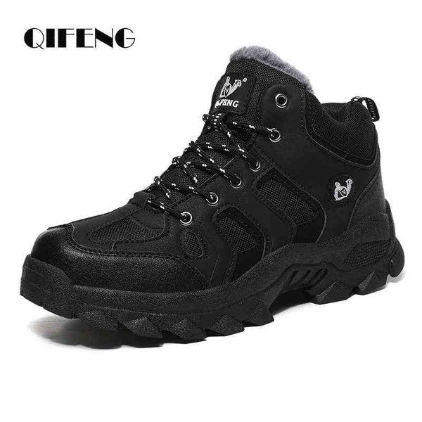 large size winter ankle boots men snow warm fur leather hiking boots cowboy sport trekking shoes casual black outdoor boots work 220105, Black;brown
large size winter ankle boots men snow warm fur leather hiking boots cowboy sport trekking shoes casual black outdoor boots work 220105, Black;brown