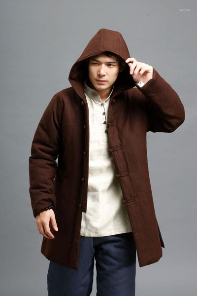 wholesale- new winter mens parka coat men chinese style retro cotton padded linen thick jacket coat hooded jackets1, Black
wholesale- new winter mens parka coat men chinese style retro cotton padded linen thick jacket coat hooded jackets1, Black