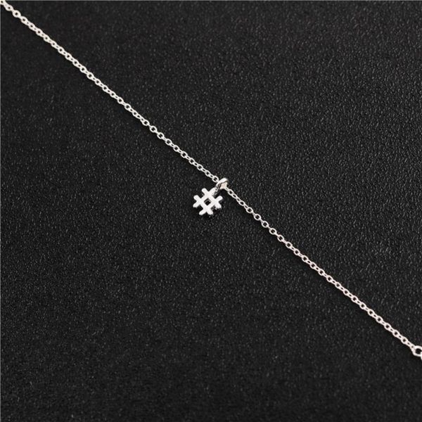 5 hashtag letter initial sign pendant chain necklace trendy alphabet symbol # necklace for women ladie lucky gift jewelry, Silver
5 hashtag letter initial sign pendant chain necklace trendy alphabet symbol # necklace for women ladie lucky gift jewelry, Silver