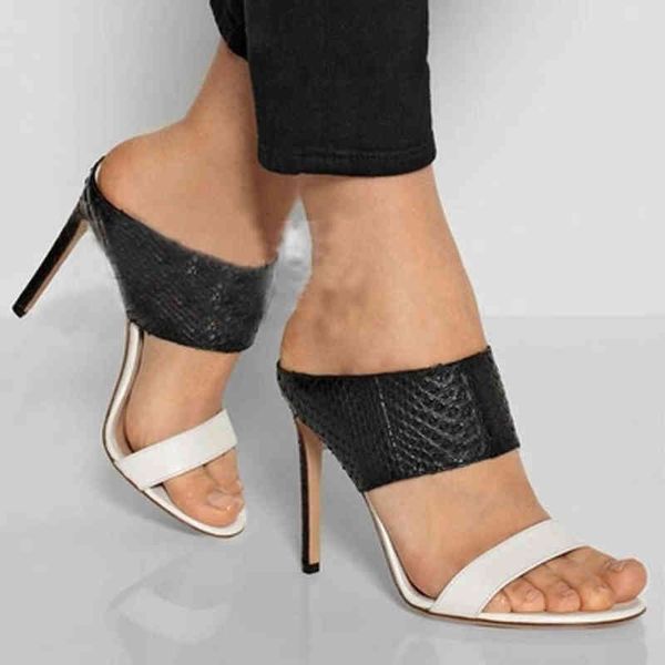 large size women's shoes color matching thin heel one line horizontal belt high-heeled slippers for women in summer, Black
large size women's shoes color matching thin heel one line horizontal belt high-heeled slippers for women in summer, Black