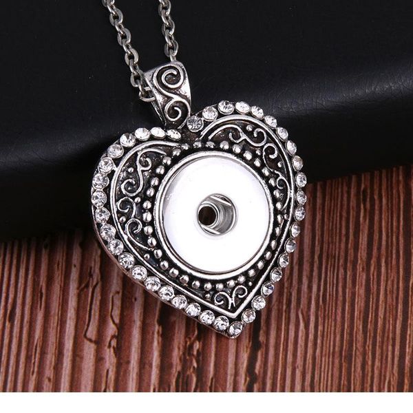 new heart snaps jewelry metal rhinestone snap button necklaces 18mm 20mm snap pendant necklace for women girls diy jewe jlljqw, Silver
new heart snaps jewelry metal rhinestone snap button necklaces 18mm 20mm snap pendant necklace for women girls diy jewe jlljqw, Silver