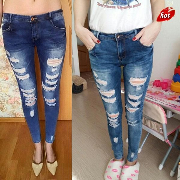 new boutique stretch cotton boyfriend pencil jeans ripped distressed slim denim jeans hole pencil trousers plus size o8r21, Blue
new boutique stretch cotton boyfriend pencil jeans ripped distressed slim denim jeans hole pencil trousers plus size o8r21, Blue
