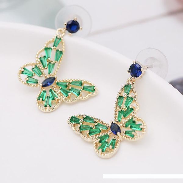 fashion drop earrings for girls green crystal hollow butterfly dangle earring s925 ear studs wedding designer jewelry, Silver
fashion drop earrings for girls green crystal hollow butterfly dangle earring s925 ear studs wedding designer jewelry, Silver