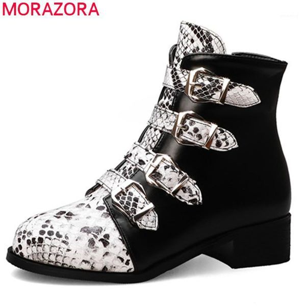 boots morazora 2021 arrival women ankle mixed colors snake round toe short autumn winter buckle zip casual shoes woman1, Black
boots morazora 2021 arrival women ankle mixed colors snake round toe short autumn winter buckle zip casual shoes woman1, Black