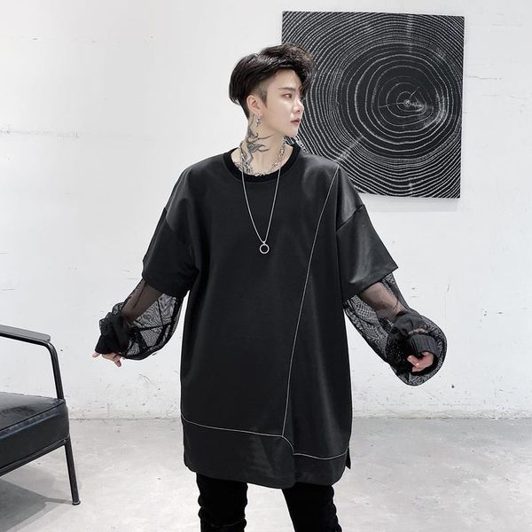 men mesh splice long sleeve casual pullover sweatshirt male women streetwear hip hop oversize couple hoodie sweatshirt1, Black
men mesh splice long sleeve casual pullover sweatshirt male women streetwear hip hop oversize couple hoodie sweatshirt1, Black