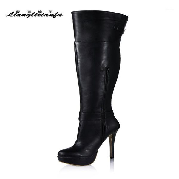 llxf double buckle knee-high motorcycle boots 14cm thin heels zipper shoes woman tassels botas mujer wedding pumps plus:35-42 431, Black
llxf double buckle knee-high motorcycle boots 14cm thin heels zipper shoes woman tassels botas mujer wedding pumps plus:35-42 431, Black