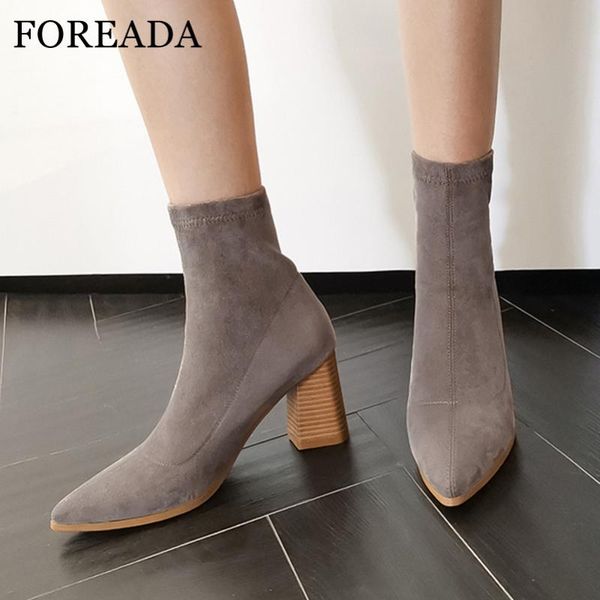 foreada остроконечные toe ботильоны на высоком каблуке сапоги женщина толстые каблуки короткие тонкий stretch обувь женская обувь осень черн, Black
foreada остроконечные toe ботильоны на высоком каблуке сапоги женщина толстые каблуки короткие тонкий stretch обувь женская обувь осень черн, Black