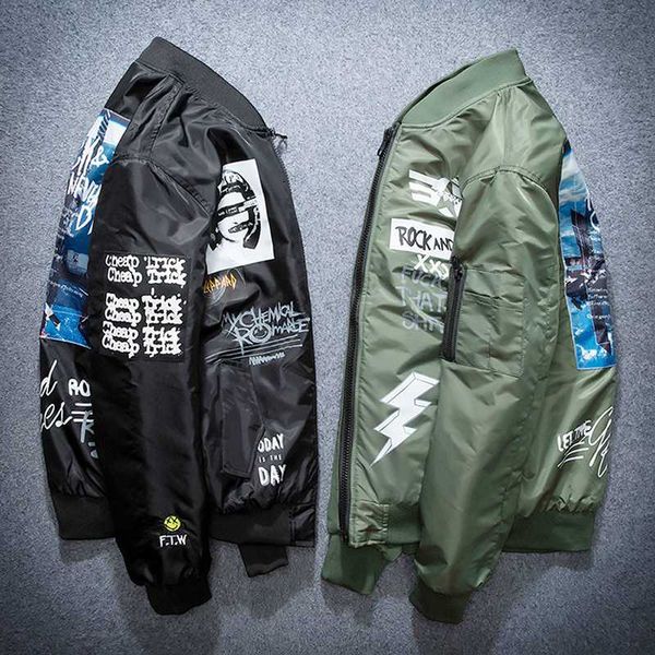 autumn winter bomber jacket men army pilot jackets thick youth punk hip hop baseball coat male fashion casual streetwear men, Black;brown
autumn winter bomber jacket men army pilot jackets thick youth punk hip hop baseball coat male fashion casual streetwear men, Black;brown