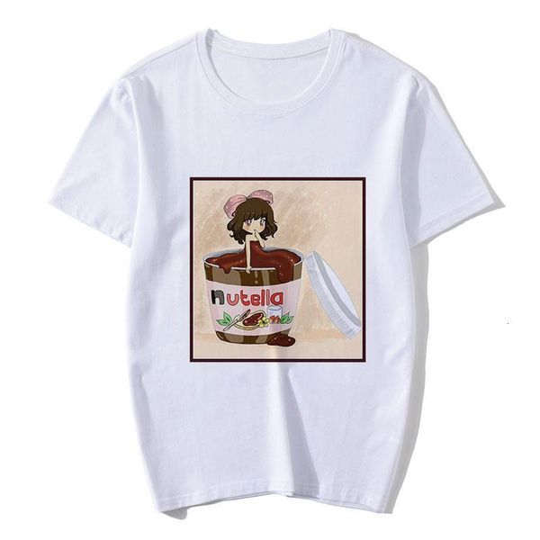 female t-shirt kawaii nutella cartoon print t-shirt ladies harajuku graphic t-shirt korean style streetwear female, White
female t-shirt kawaii nutella cartoon print t-shirt ladies harajuku graphic t-shirt korean style streetwear female, White