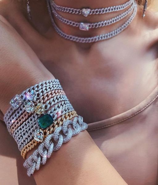 2020new hip hop jewelry choker necklace bracelet set heart arrow rose gold pink cz iced out pinky cuban chain women wedding gift 0930, Black
2020new hip hop jewelry choker necklace bracelet set heart arrow rose gold pink cz iced out pinky cuban chain women wedding gift 0930, Black