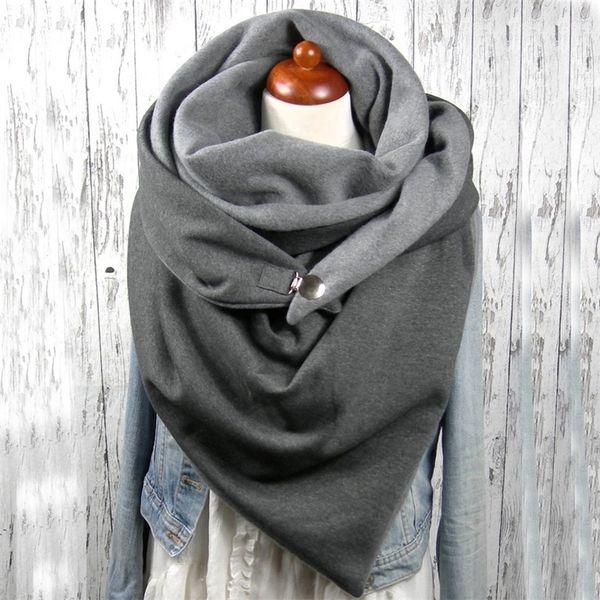 fashion women soild dot printing button soft wrap casual warm scarves shawls scarf women y201007, Blue;gray
fashion women soild dot printing button soft wrap casual warm scarves shawls scarf women y201007, Blue;gray