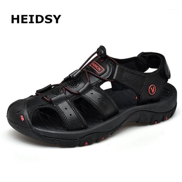 summer leather men sandals five-color big size 38-48 comfortable beach shoes male outdoor non-slip sneakers men roman sandals1, Black
summer leather men sandals five-color big size 38-48 comfortable beach shoes male outdoor non-slip sneakers men roman sandals1, Black