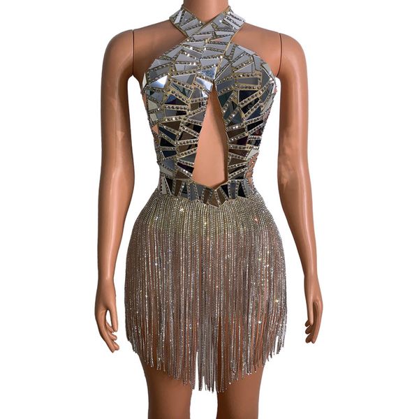sparkly silver mirrors crystals fringes dress dance costume women rhinestones chains dress prom birthday celebrate outfit, Black;red
sparkly silver mirrors crystals fringes dress dance costume women rhinestones chains dress prom birthday celebrate outfit, Black;red