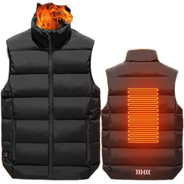 men's down & parkas 2021 winter white duck coat men usb smart heating vest sleeveless coats warm electric thermal clothing waistcoat, Black
men's down & parkas 2021 winter white duck coat men usb smart heating vest sleeveless coats warm electric thermal clothing waistcoat, Black