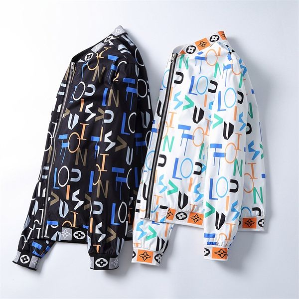 men's autumn and winter coats, full of personalized fashion trends, european and american style, street art men and women, delivery #88, White;black 
men's autumn and winter coats, full of personalized fashion trends, european and american style, street art men and women, delivery #88, White;black