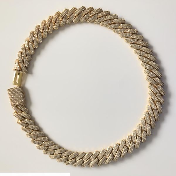 19mm full iced out heavy cuban chains necklace prong setting necklace fashion hip hop jewelry mens cuban link chain, Silver
19mm full iced out heavy cuban chains necklace prong setting necklace fashion hip hop jewelry mens cuban link chain, Silver