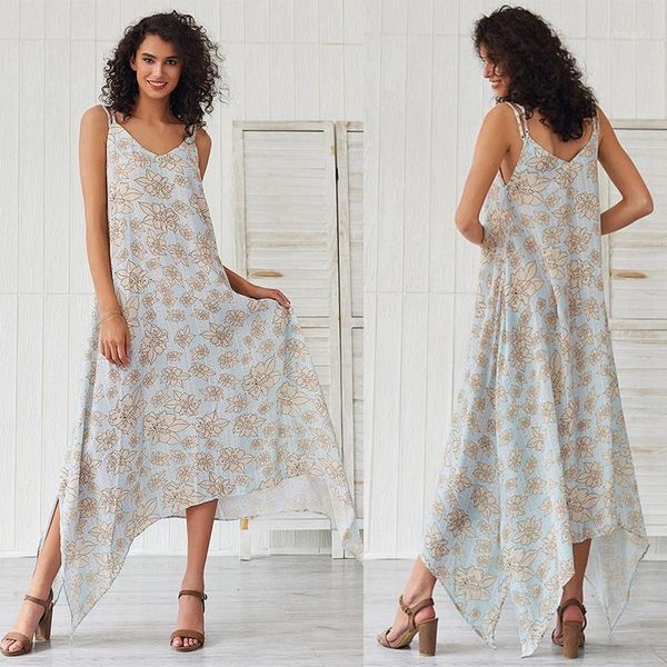 summer women's fashion bohemian dress long dress floral printed party beach1, Black;gray
summer women's fashion bohemian dress long dress floral printed party beach1, Black;gray