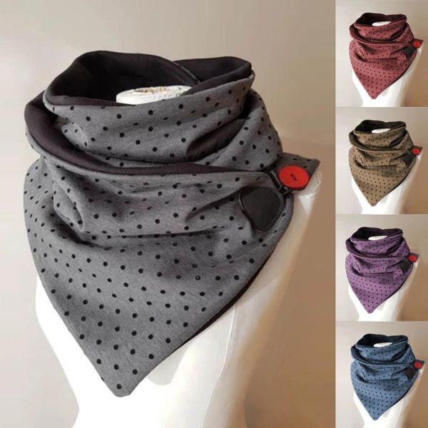 scarves women soild dot printing button soft wrap scarves shawls head face neck gaiter outdoor print scarf face cover, Black
scarves women soild dot printing button soft wrap scarves shawls head face neck gaiter outdoor print scarf face cover, Black