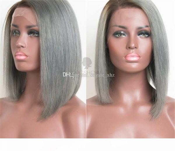 human hair bob style grey lace front wig short bob glueless lace front human hair wig full lace wig for black women, Black;brown
human hair bob style grey lace front wig short bob glueless lace front human hair wig full lace wig for black women, Black;brown