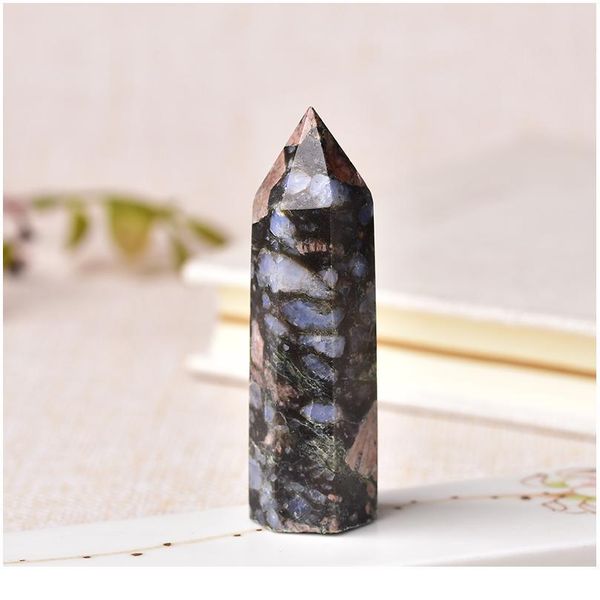 1pc natural glaucophane stone crystal point healing obelisk quartz wand beautiful ornament for home decor energy stone jllqlx, Black
1pc natural glaucophane stone crystal point healing obelisk quartz wand beautiful ornament for home decor energy stone jllqlx, Black