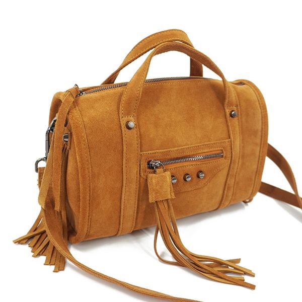 lilyhood 2020 women genuine leather fringe boston shoulder bag hip hop casual suede nubuck duffle rivet handle crossbody bag c0121
lilyhood 2020 women genuine leather fringe boston shoulder bag hip hop casual suede nubuck duffle rivet handle crossbody bag c0121